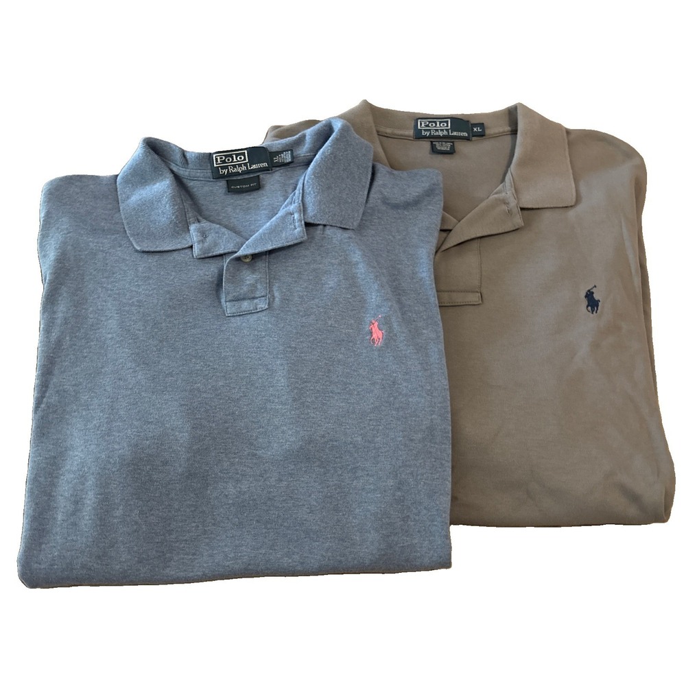 NWT Ralph Lauren Polo Golf Men's Shirt 100% Cotton Size XL Lot Of 2 G58